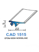 CAD1515G Profil EPDM 
 65 Shore 
 Gris