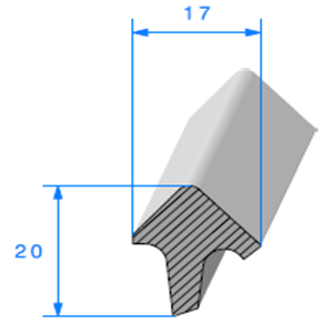 T Cellulaire <br /> [20 x 17 mm] <br /> Vendu au Mtre<br />