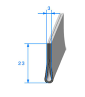 Compact en U <br /> [24 x 7 mm] <br /> [Accroche 3,5 mm] <br /> Vendu au Mtre<br />