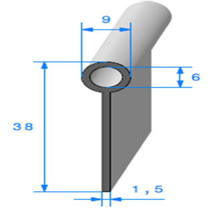 Note de Musique <br /> [38 x 9 mm] <br /> Vendu au Mtre<br />