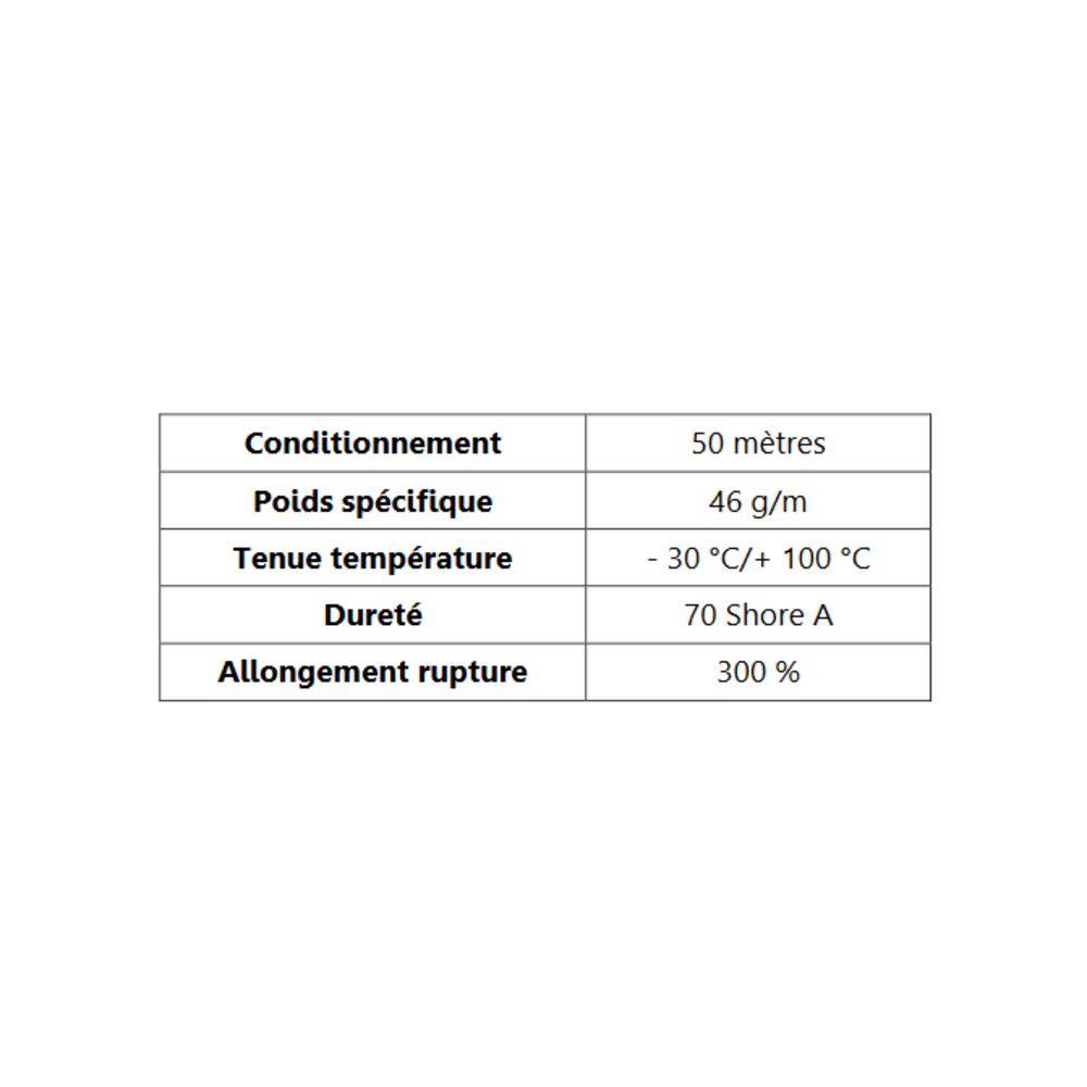 Cl pour Prof Compact Glace 
 [8,5 x 9 mm] 
 Vendu au Mtre