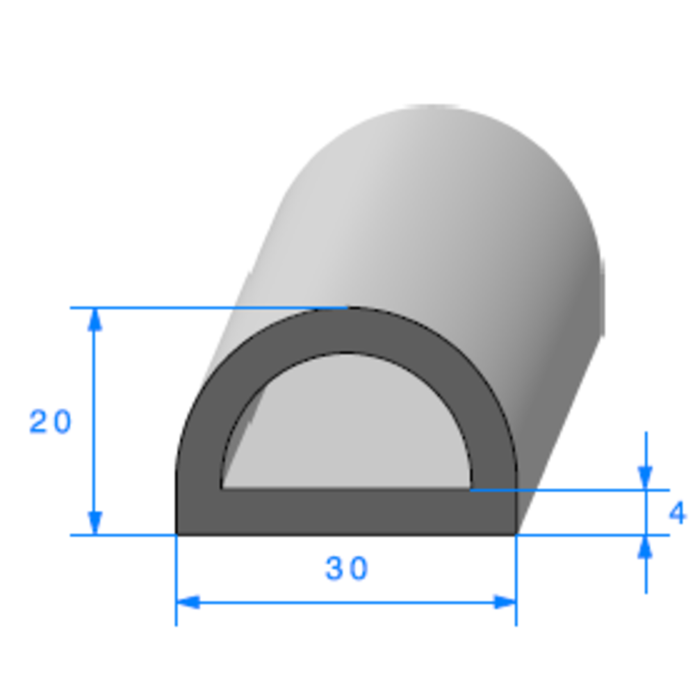 Compact Bourrelet 
 [20 x 30 mm] 
 Vendu au Mtre