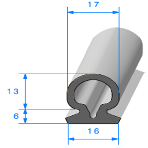 Compact Bourrelet 
 [19 x 17 mm] 
 Vendu au Mtre