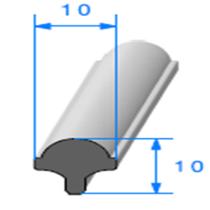 Clé pour Prof Compact Glace 
 [10 x 10 mm] 
 Vendu au Mètre