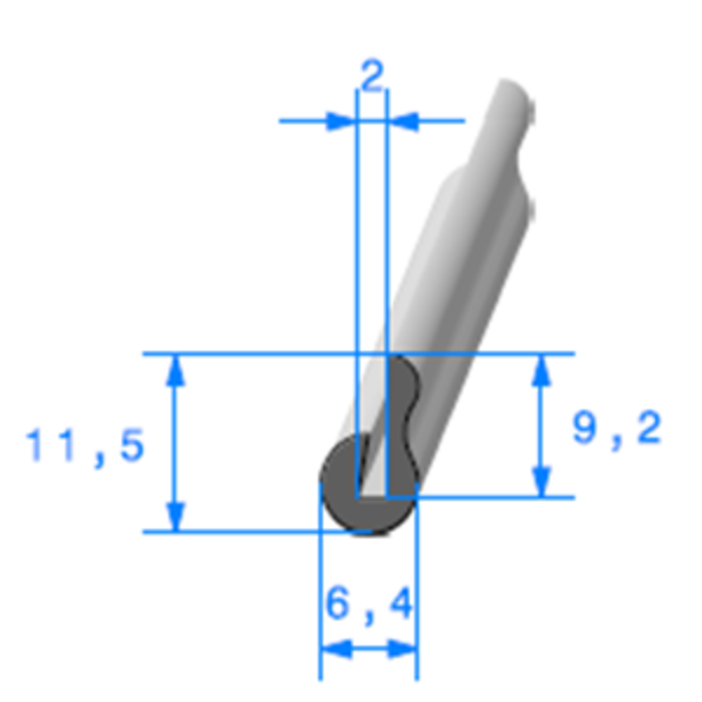 Bord de tole - protection bord de tole caoutchouc - Profils joints