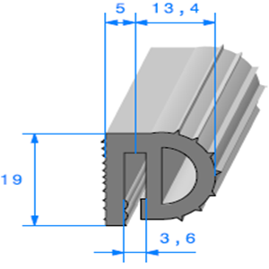 Isotherme <br /> [19 x 18,4 mm] <br /> Vendu au Mtre<br />