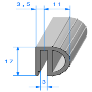 Isotherme 
 [17 x 14,5 mm] 
 Vendu au Mtre