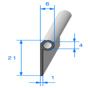 Note de Musique <br /> [21 x 6 mm] <br /> Vendu au Mtre<br />