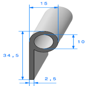 Note de Musique <br /> [34,5 x 15 mm] <br /> Vendu au Mtre<br />