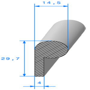 Note de Musique <br /> [29,7 x 14,5 mm] <br /> Vendu au Mtre<br />