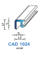 CAD1024C Profil EPDM 
 70 Shore 
 Jaune