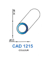 CAD1215G Profil EPDM <br /> 70 Shore <br /> Gris<br />