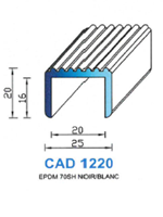 CAD1220B Profil EPDM 
 70 Shore 
 Blanc