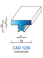 CAD1230B Profil EPDM <br /> 65 Shore <br /> Blanc<br />