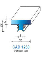 CAD1230N Profil EPDM <br /> 65 Shore <br /> Noir<br />