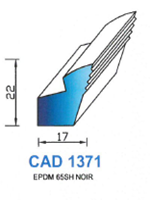 CAD1371N Profil NBR <br /> 65 Shore <br /> Noir<br />