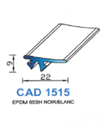 CAD1515N Profil EPDM <br /> 65 Shore <br /> Noir<br />