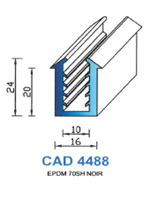 CAD4488N Profil EPDM 
 70 Shore 
 Noir