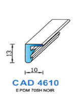 CAD4610N Profil EPDM <br /> 70 Shore <br /> Noir<br />