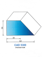 CAD5300N Profil EPDM 
 65 Shore 
 Noir