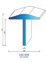 CAD5536N Profil EPDM <br /> 65 Shore <br /> Noir<br />