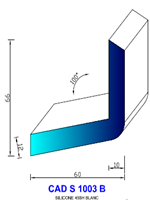 CADS1003B SILICONE Compact 
 45 Shore 
 Blanc