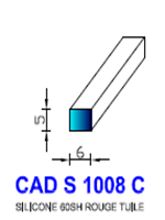 CADS1008C SILICONE Compact 
 60 Shore 
 Rouge Tuile