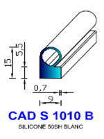 CADS1010B SILICONE Compact 
 50 Shore 
 Blanc