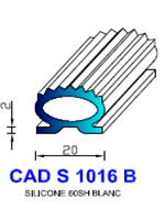 CADS1016B SILICONE Compact 
 60 Shore 
 Blanc