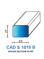 CADS1019B SILICONE Cellulaire <br /> Blanc<br />