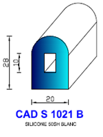 CADS1021B SILICONE Compact 
 50 Shore 
 Blanc