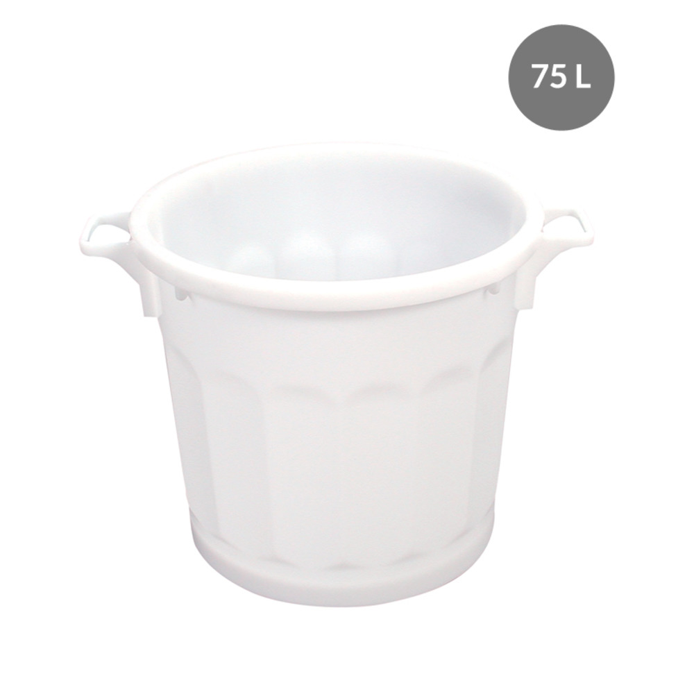 Container rond emboitable 
 Blanc