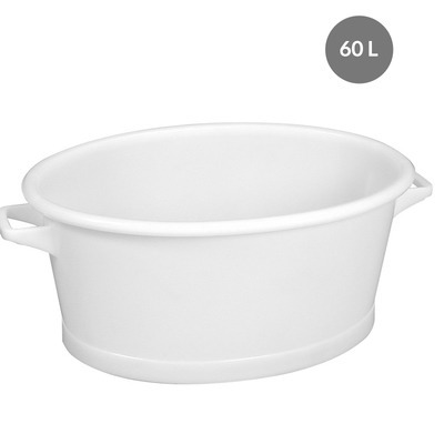 Baquet ovale  Blanc