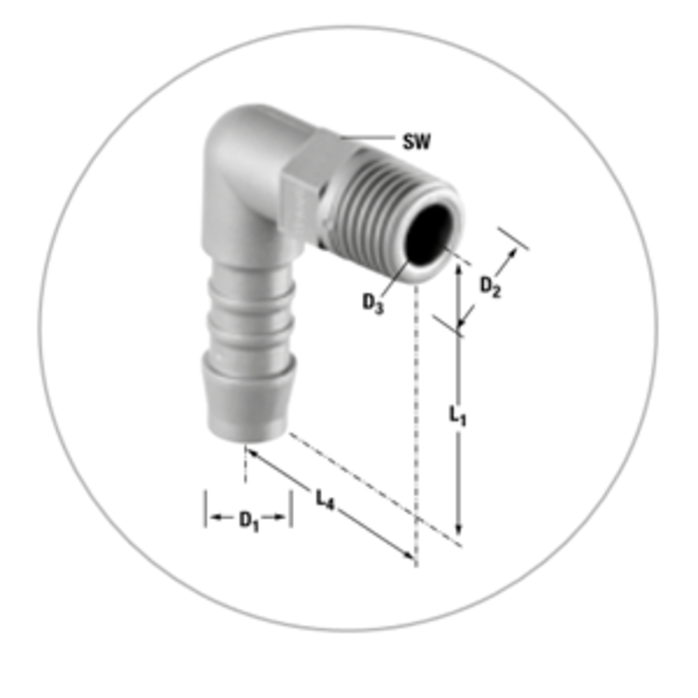 Rac Coude Polyamide WES